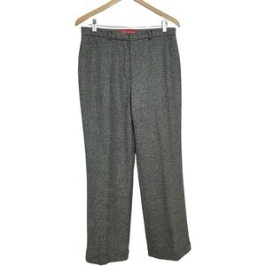 AK Anne Klein Tweed Wool & Silk Blend Trousers Size 12